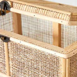 Becquet Boîte en bambou décor tressé< Boîte, Panier|Décoration