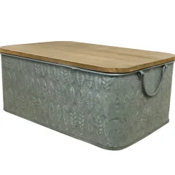Becquet Boîtes de rangement métal martelé et bois< Rangement, Gain De Place|Boîte, Panier