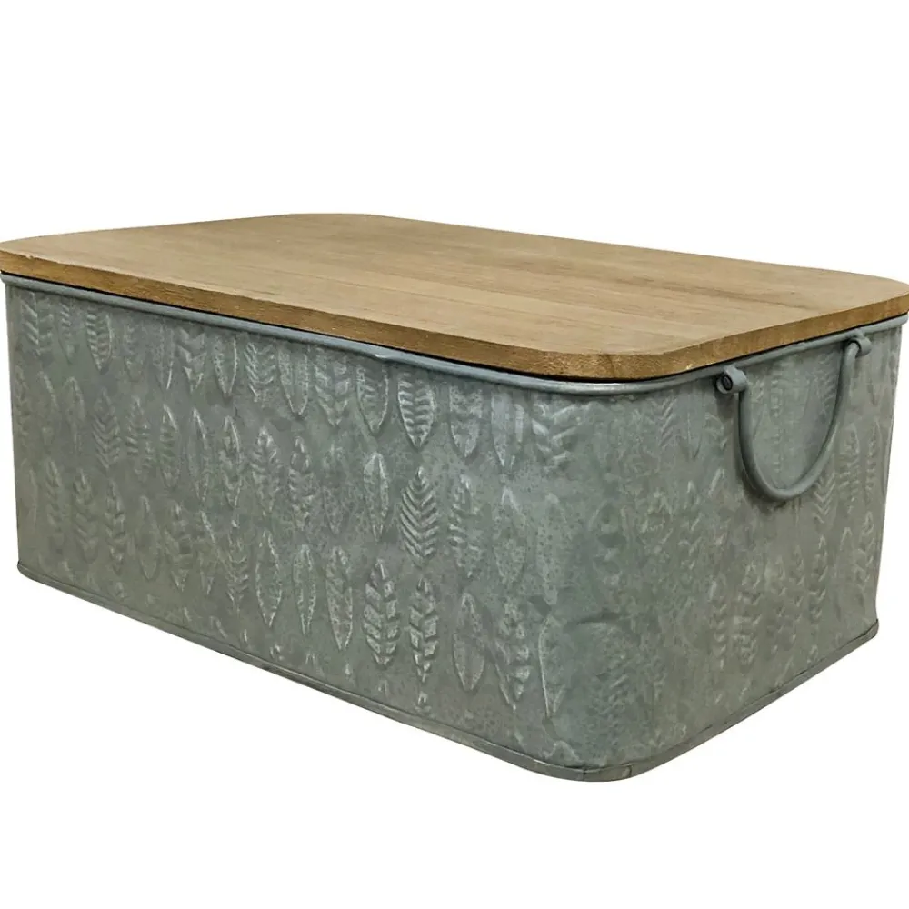 Becquet Boîtes de rangement métal martelé et bois< Rangement, Gain De Place|Boîte, Panier