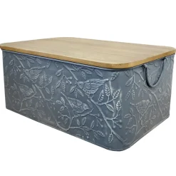 Becquet Boîtes de rangement métal martelé et bois< Rangement, Gain De Place|Boîte, Panier