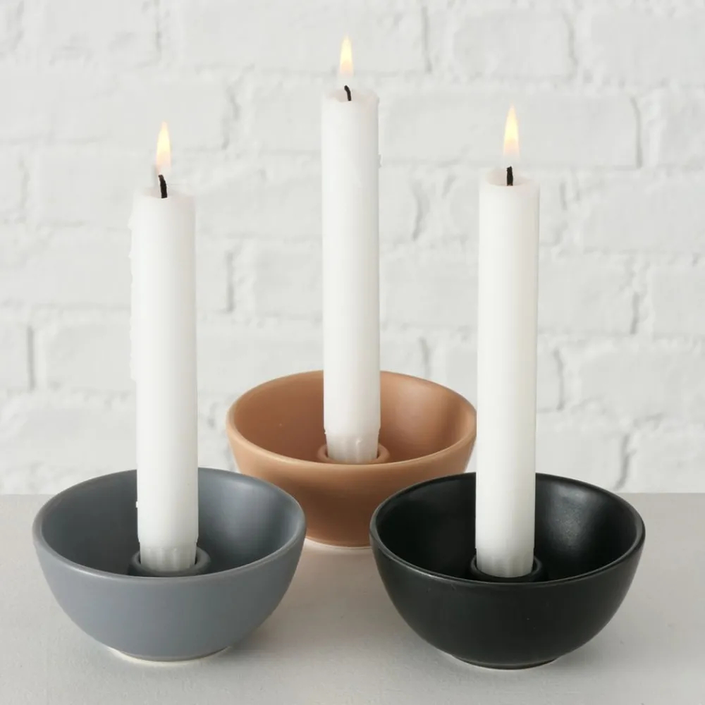 Becquet Bougeoir en grès< Luminaire|Décoration