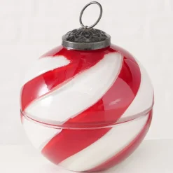 Becquet Bougie boule de Noël en verre< Luminaire|Décoration