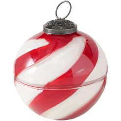 Becquet Bougie boule de Noël en verre< Luminaire|Décoration