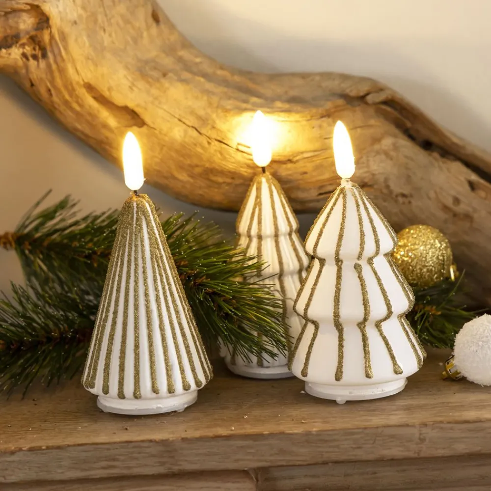 Becquet Bougie LED forme sapin fantaisie< Luminaire|Décoration