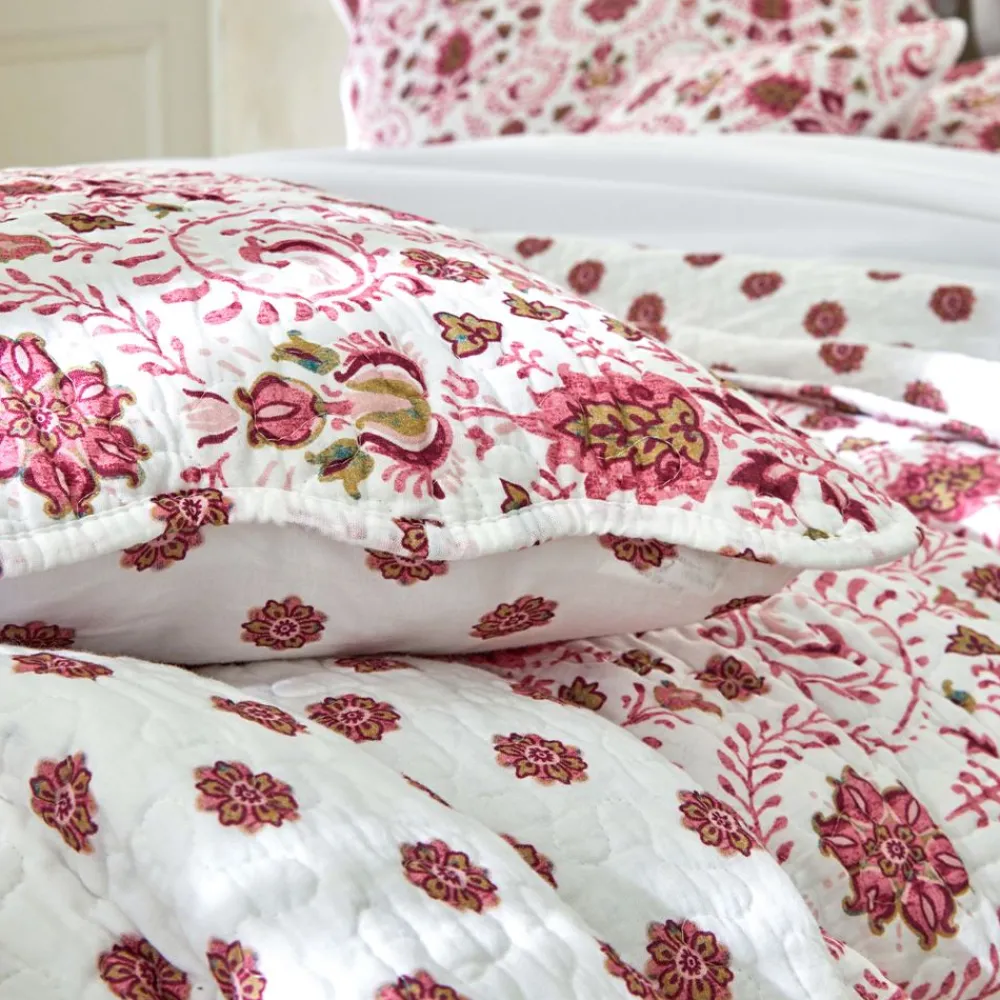 Becquet Boutis à fleurs - CRÉATION< Boutis, Jeté De Lit, Couvre Lit