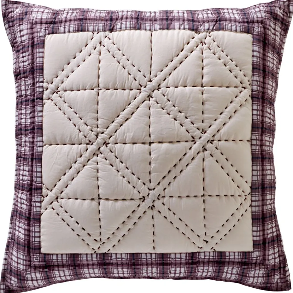 Becquet Boutis brodé et à carreaux écossais< Boutis, Jeté De Lit, Couvre Lit