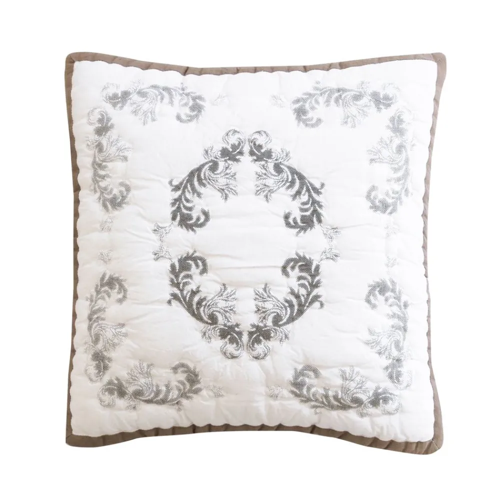 Becquet Boutis imprimé arabesques.< Boutis, Jeté De Lit, Couvre Lit