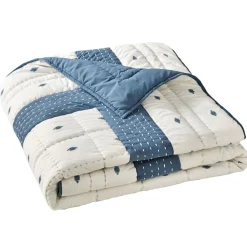 Becquet Boutis micromotif tissé jacquard - CRÉATION< Boutis, Jeté De Lit, Couvre Lit
