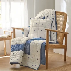 Becquet Boutis micromotif tissé jacquard - CRÉATION< Boutis, Jeté De Lit, Couvre Lit