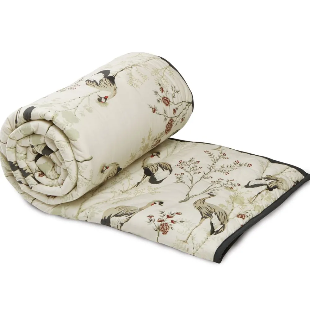 Becquet Boutis motif oiseaux - CRÉATION< Les Matières|Plaid