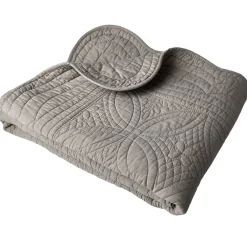 Becquet Boutis uni en pur coton - CRÉATION< Les Matières|Plaid