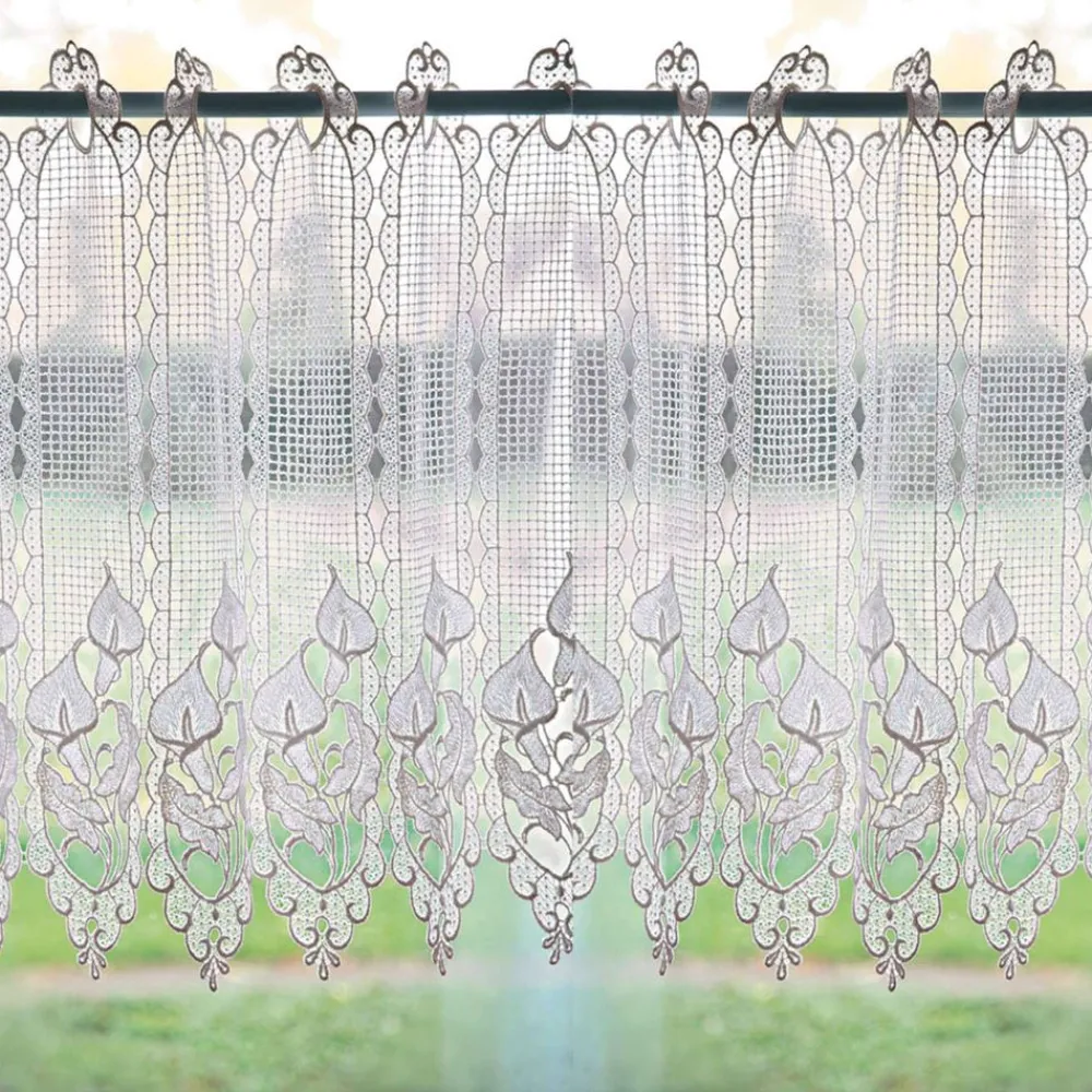 Becquet Brise-bise macramé motif arum< Rideau Et Déco Textile|Voilage En Pointe, Voilage Droit, Brise-Bise, Store