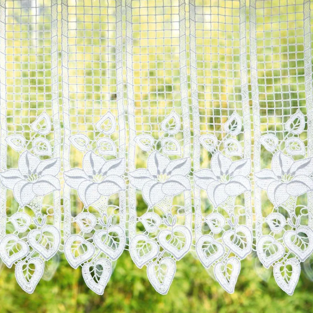 Becquet Brise-bise macramé motif fleurs< Rideau Et Déco Textile|Voilage En Pointe, Voilage Droit, Brise-Bise, Store
