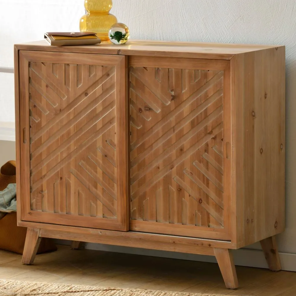 Becquet Buffet en pin 2 portes< Meuble, Étagère|Décoration