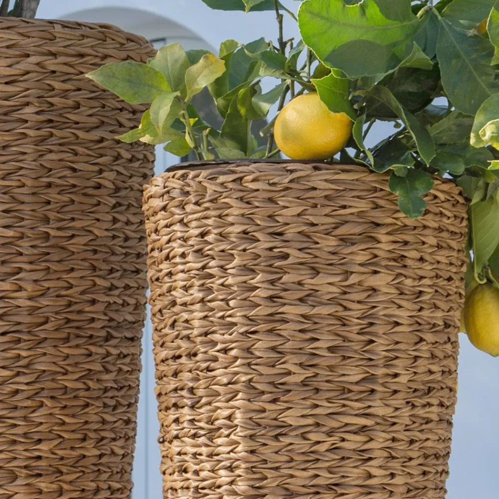 Becquet Cache-pot en résine tressée< Vase, Cache-Pot|Décoration