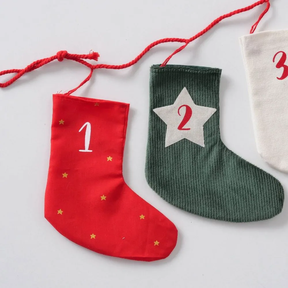 Becquet Calendrier de l'avent 24 chaussettes< Objet De Décoration|Décoration
