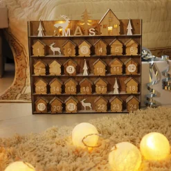 Becquet Calendrier de l'Avent en bois< Objet De Décoration|Décoration