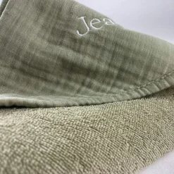 Becquet Cape de bain bébé personnalisable en gaze de coton - CRÉATION<Enfant Univers Des Tout-Petits|Serviette De Bain Personnalisée, Peignoir Personnalisé