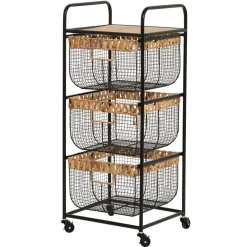 Becquet Chariot de rangement à roulettes< Rangement, Gain De Place|Meuble, Étagère