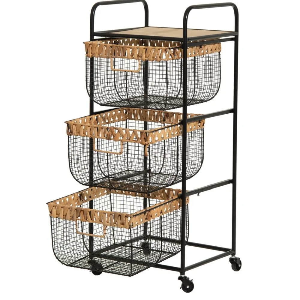 Becquet Chariot de rangement à roulettes< Rangement, Gain De Place|Meuble, Étagère