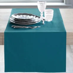 Becquet Chemin de table en coton traité antitache - Lauréat< Set De Table, Chemin De Table|Les Matières