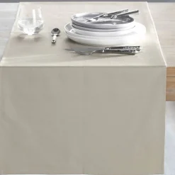 Becquet Chemin de table en coton traité antitache - Lauréat< Set De Table, Chemin De Table|Les Matières