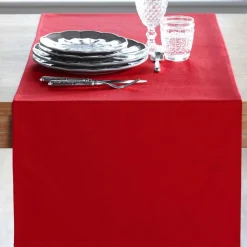 Becquet Chemin de table en coton traité antitache - Lauréat< Set De Table, Chemin De Table|Les Matières