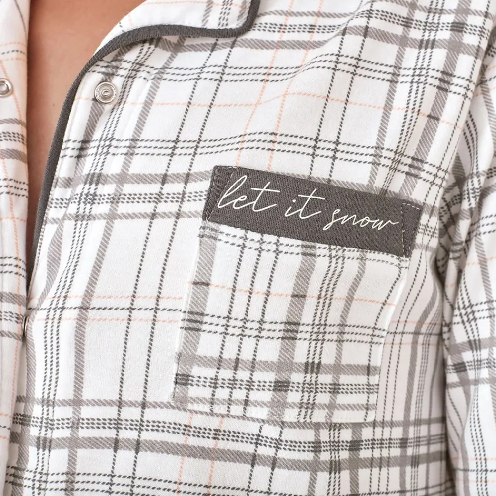 Becquet Chemise de nuit à carreaux<Femme Pyjama Femme|Les Matières