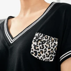 Becquet Chemise de nuit poche motif léopard - CRÉATION<Femme Pyjama Femme