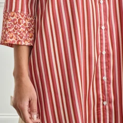 Becquet Chemise de nuit satin rayée - CRÉATION<Femme Pyjama Femme|Les Matières