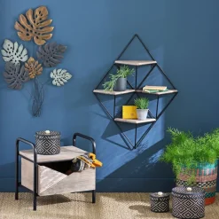 Becquet Chevet bois et métal< Meuble, Étagère|Décoration