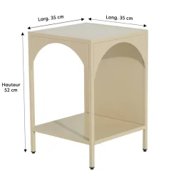 Becquet Chevet en métal< Meuble, Étagère|Décoration