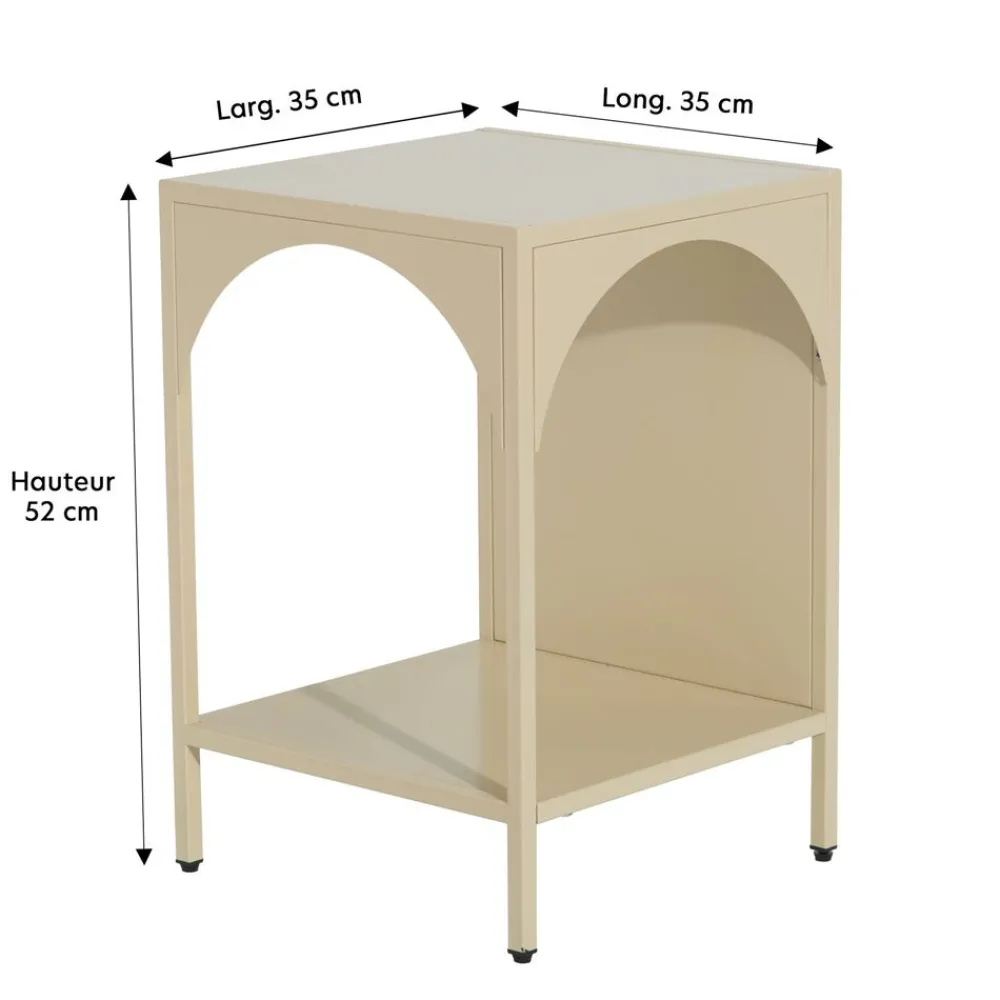 Becquet Chevet en métal< Meuble, Étagère|Décoration