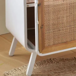 Becquet Chevet en métal peint et cannage<Enfant Décoration Enfant, Tapis Enfant|Linge De Lit Ado, Housse De Couette