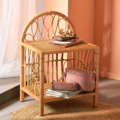 Becquet Chevet en rotin< Meuble, Étagère|Décoration