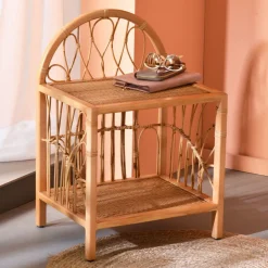 Becquet Chevet en rotin< Meuble, Étagère|Décoration