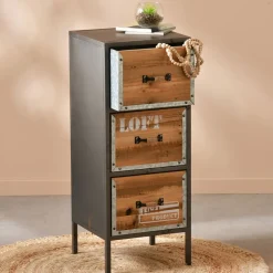 Becquet Chevet style industriel< Meuble, Étagère|Décoration