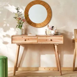Becquet Console bois 2 tiroirs< Meuble, Étagère|Décoration