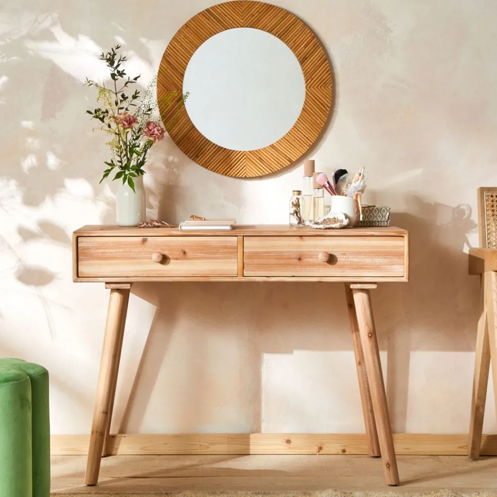 Becquet Console bois 2 tiroirs< Meuble, Étagère|Décoration