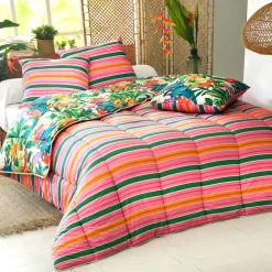 Becquet Couette DÉCO DOUBLE FACE fleurs exotiques – CRÉATION - Légère ou chaude< Couette Colorée, Couette Imprimée|Couette, Édredon, Plumon