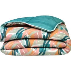 Becquet Couette DÉCO DOUBLE FACE feuillage abstrait - Création – légère ou chaude< Couette Colorée, Couette Imprimée|Couette, Édredon, Plumon