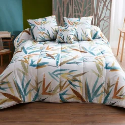 Becquet Couette DÉCO DOUBLE FACE motif bambou - création - légère ou chaude< Couette Colorée, Couette Imprimée|Couette, Édredon, Plumon