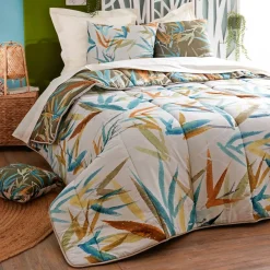 Becquet Couette DÉCO DOUBLE FACE motif bambou - création - légère ou chaude< Couette Colorée, Couette Imprimée|Couette, Édredon, Plumon