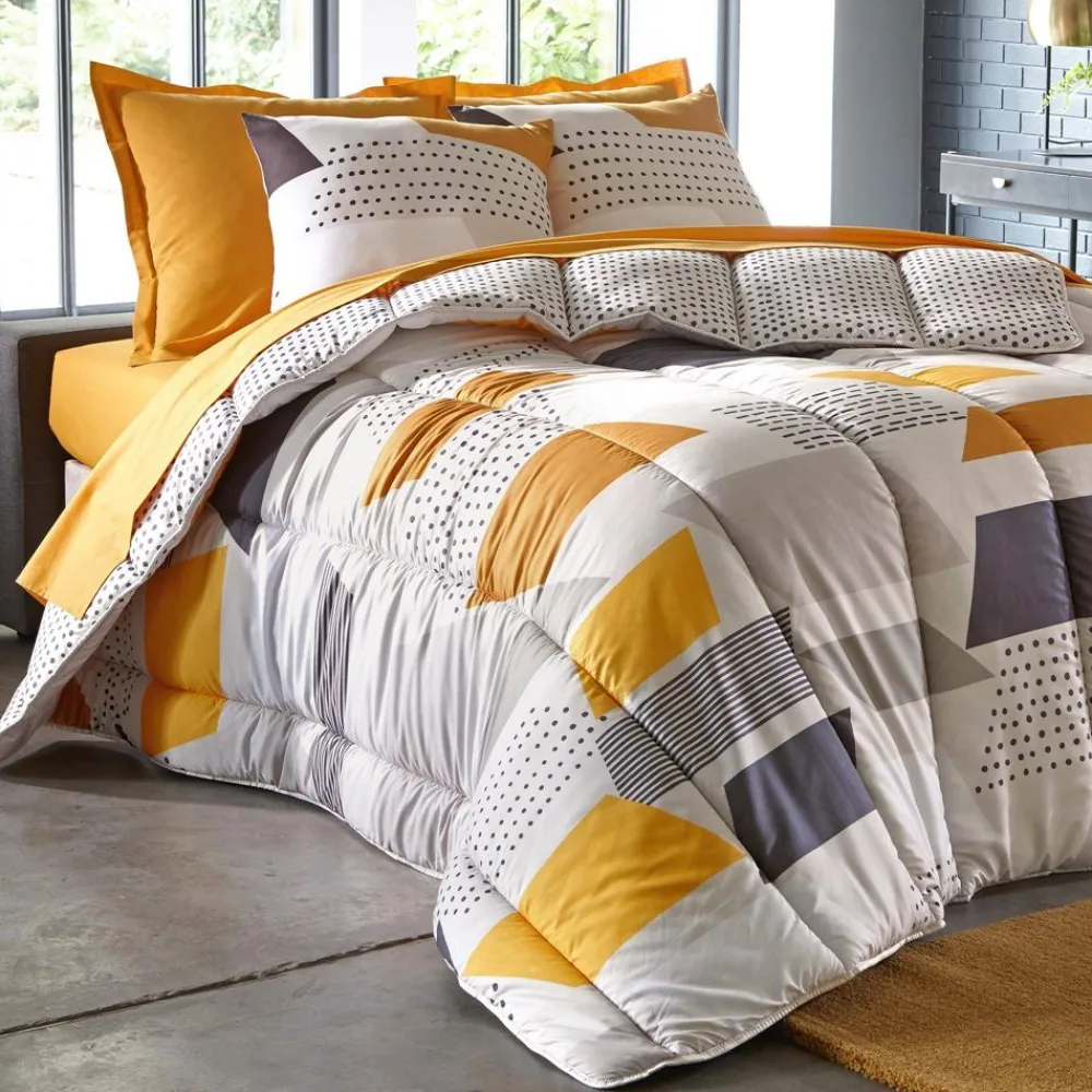 Becquet Couette DÉCO DOUBLE FACE motif géométrique - légère ou chaude< Couette Colorée, Couette Imprimée|Couette, Édredon, Plumon
