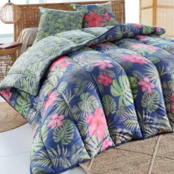 Becquet Couette DÉCO DOUBLE FACE motif floral - Création - légère ou chaude< Couette Colorée, Couette Imprimée|Couette, Édredon, Plumon