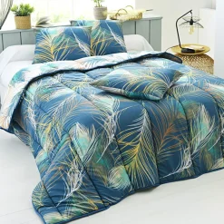 Becquet Couette DÉCO DOUBLE FACE motif plumes - Création – légère ou chaude< Couette Colorée, Couette Imprimée|Couette, Édredon, Plumon