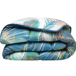 Becquet Couette DÉCO DOUBLE FACE motif plumes - Création – légère ou chaude< Couette Colorée, Couette Imprimée|Couette, Édredon, Plumon