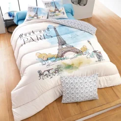 Becquet Couette DÉCO DOUBLE FACE Paris – CRÉATION< Couette Colorée, Couette Imprimée|Couette, Édredon, Plumon