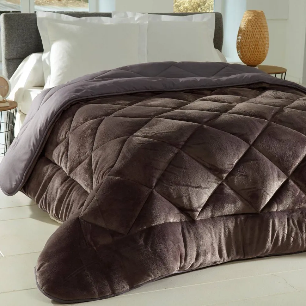 Becquet Couette double face VELOURS / MICROFIBRE - Chaude - Très chaude< Couette Colorée, Couette Imprimée|Couette, Édredon, Plumon