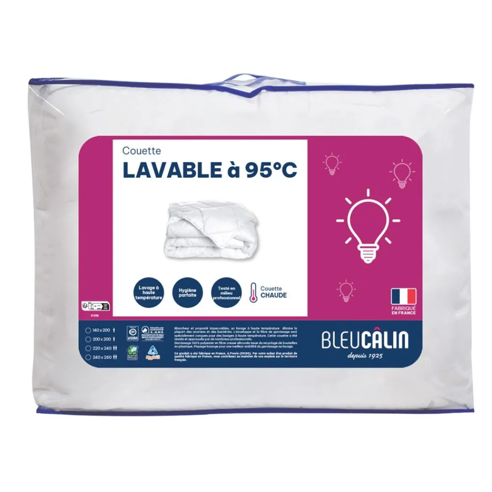 Becquet Couette Hygiafill LAVABLE à 90° - Légère - Chaude< Couette, Édredon, Plumon|Couette